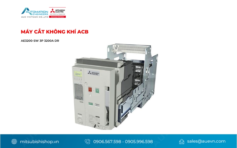 Máy cắt không khí ACB AE3200-SW 3P 3200A DR