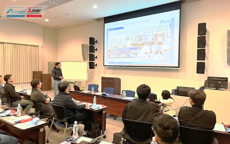 Bài diễn thuyết của AUE Việt Nam tại Mitsubishi Electric 