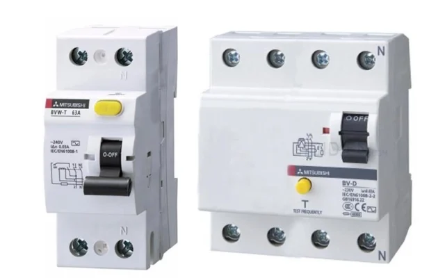 RCCB Mitsubishi Electric Cầu dao chống dòng rò dòng BV-D