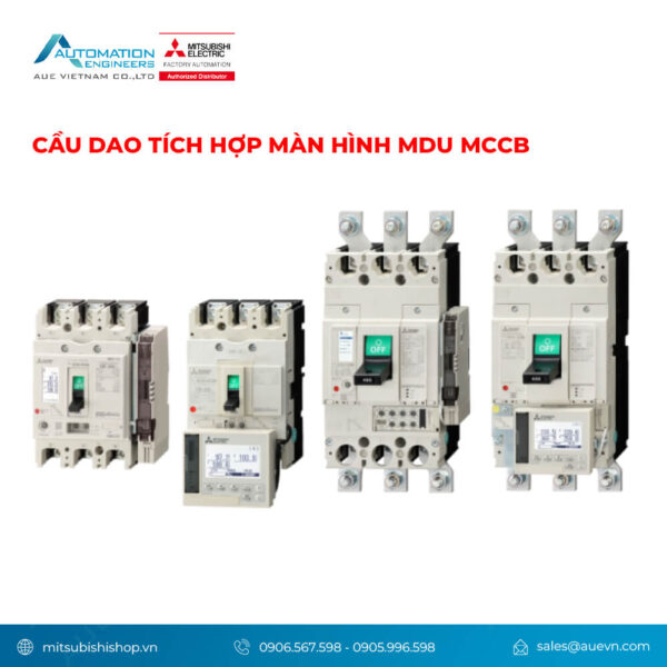 Cầu dao tự động dạng khối tích hợp hiển thị đo lường MDU MCCB